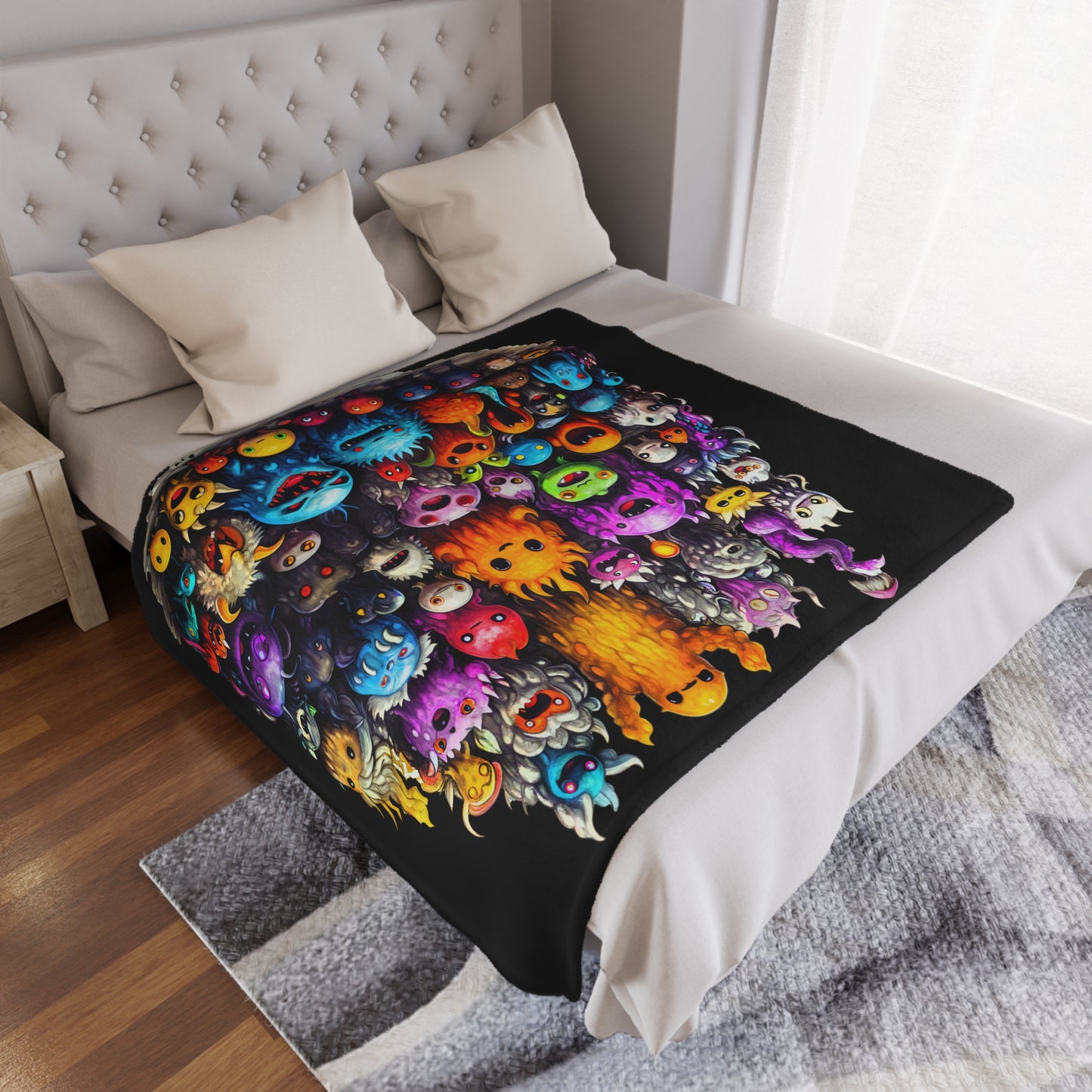 Video Game friends Graffiti Style by Brandon Mclain, Blanket Ultra-Soft Microfiber Fleece in 3 Sizes (c)BrandonMclain2024