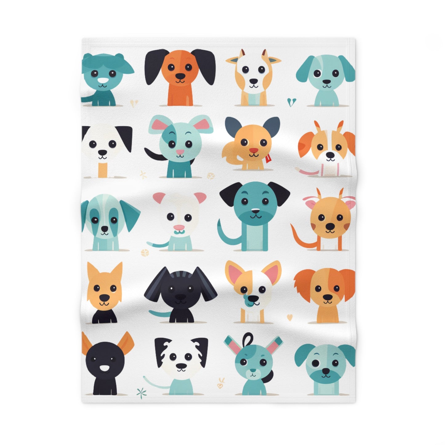 Puppy Love by Brandon Mclain, Blanket Ultra-Soft Microfiber Fleece with Adorable Puppy Designs (c)BrandonMclain2024