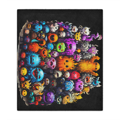 Video Game friends Graffiti Style by Brandon Mclain, Blanket Ultra-Soft Microfiber Fleece in 3 Sizes (c)BrandonMclain2024