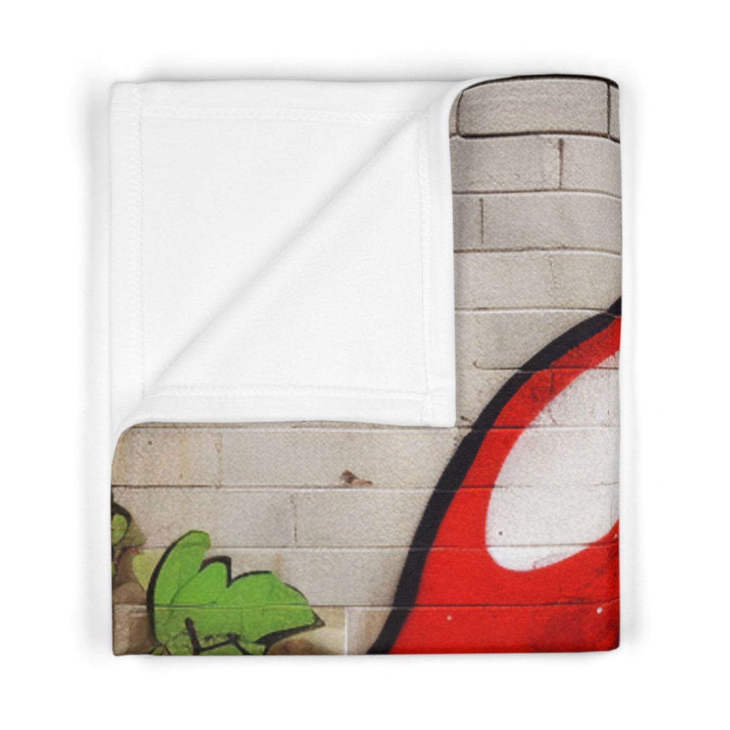 Graffiti shroom by brandon Mclain, Soft Fleece Baby Blanket